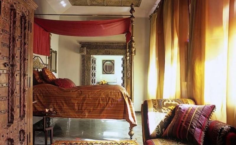 moroccan themed wallpaper,bed,furniture,room,bedroom,curtain