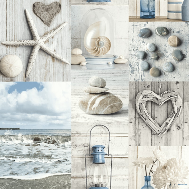 seaside themed wallpaper,room,heart
