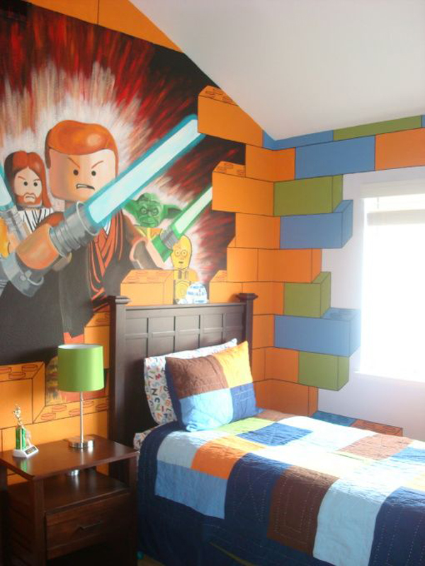 레고 침실 벽지,방,침실,벽,인테리어 디자인,가구