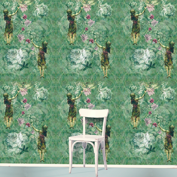 pearlescent wallpaper,green,wallpaper,pattern,organism,textile