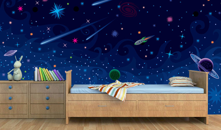 공간 배경 침실,벽지,벽,우주,하늘,별