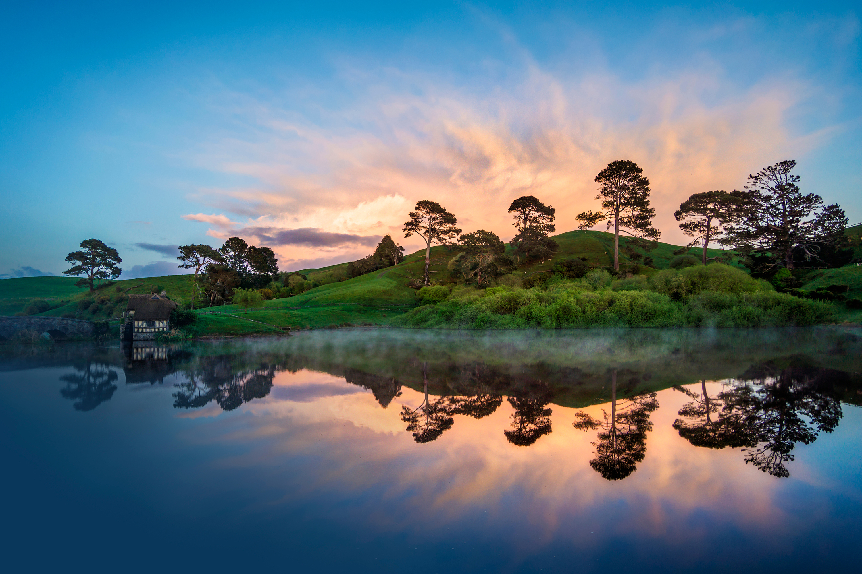 daily new wallpaper,reflection,nature,natural landscape,sky,water