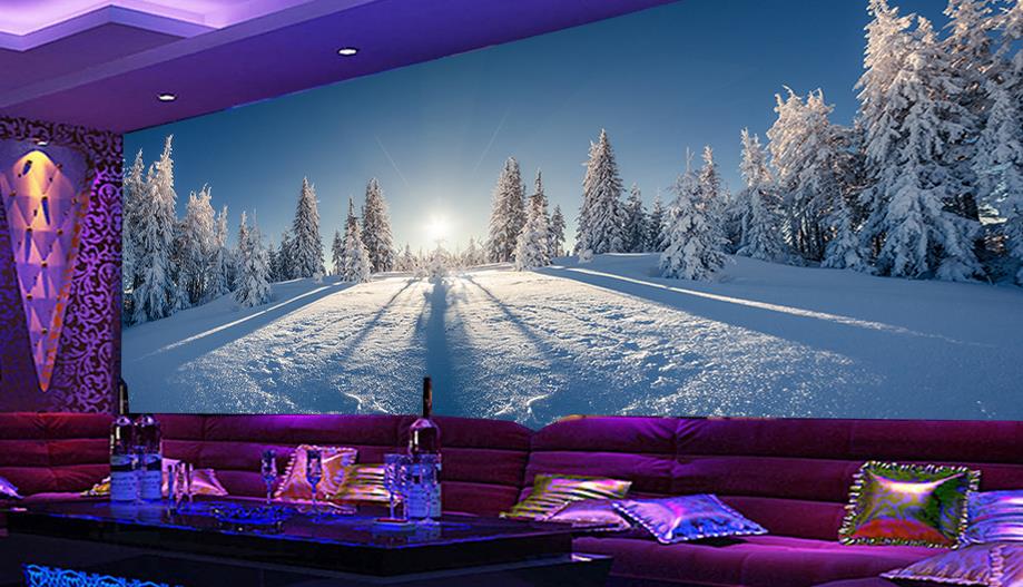 خلفيات wallpaper,winter,snow,sky,purple,tree