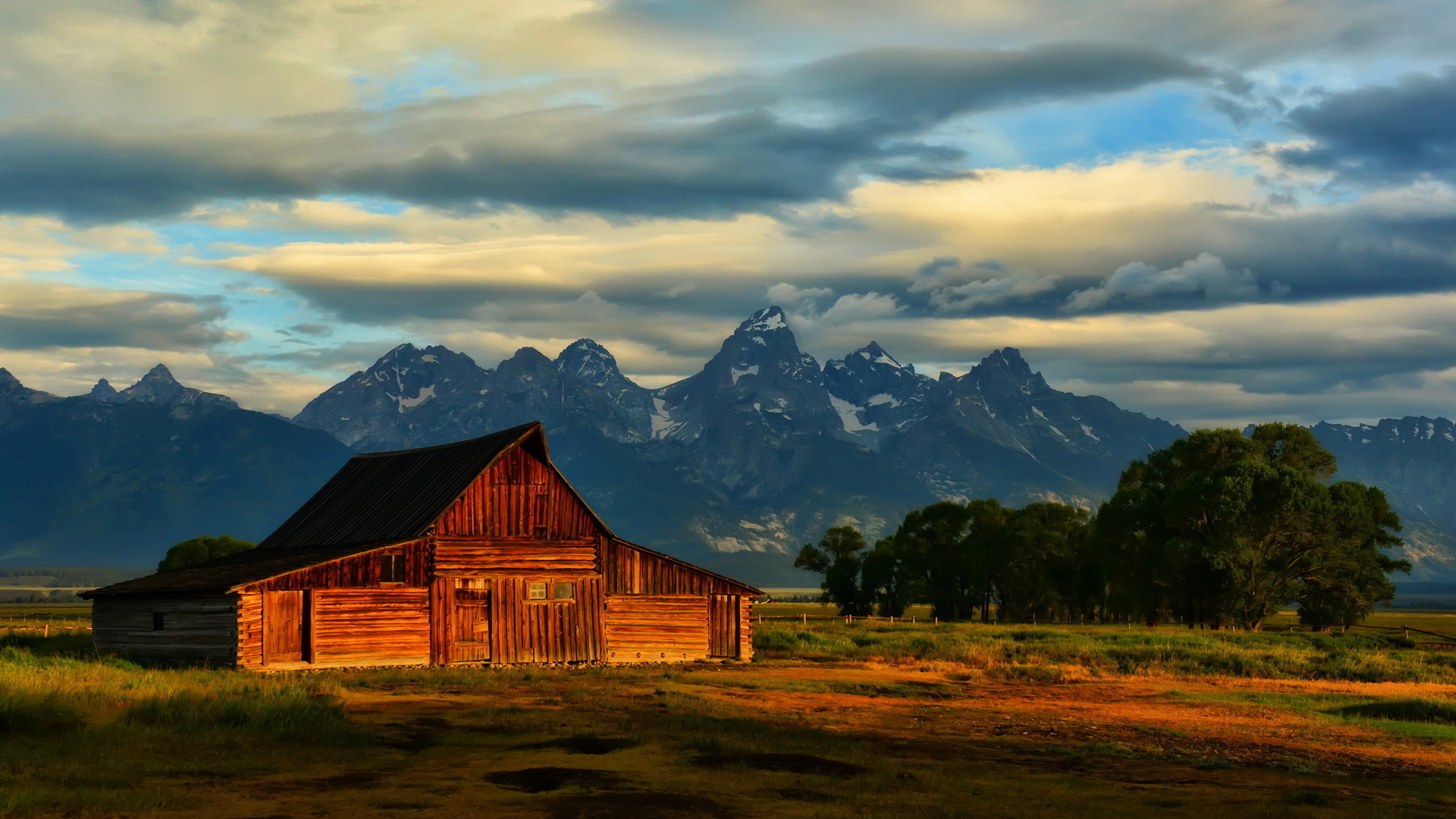 cabin wallpaper,nature,sky,natural landscape,mountain,cloud