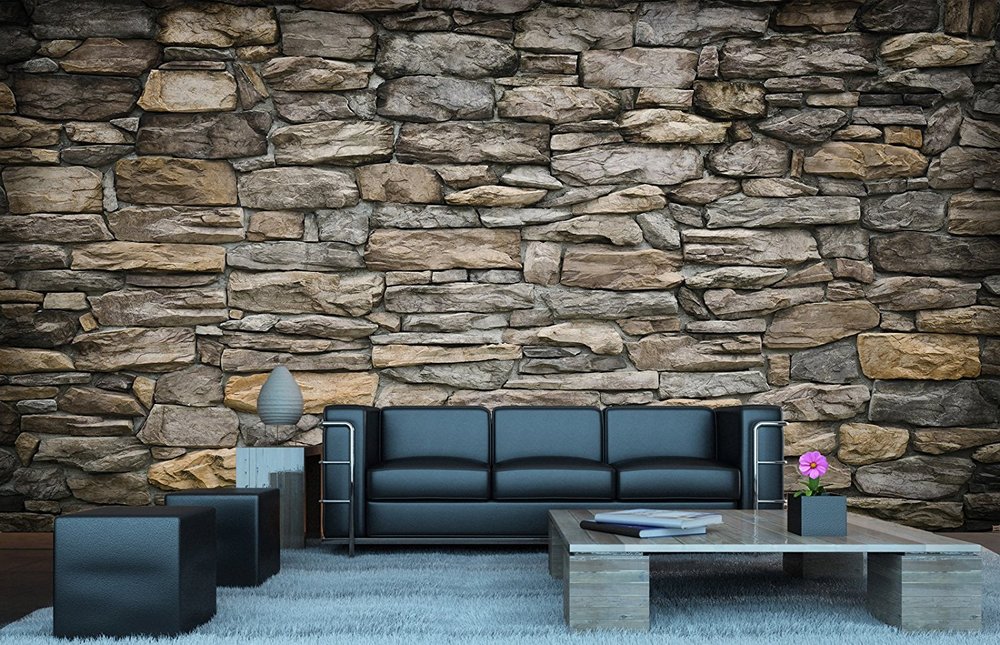 stone design wallpaper,wall,stone wall,furniture,wallpaper,living room