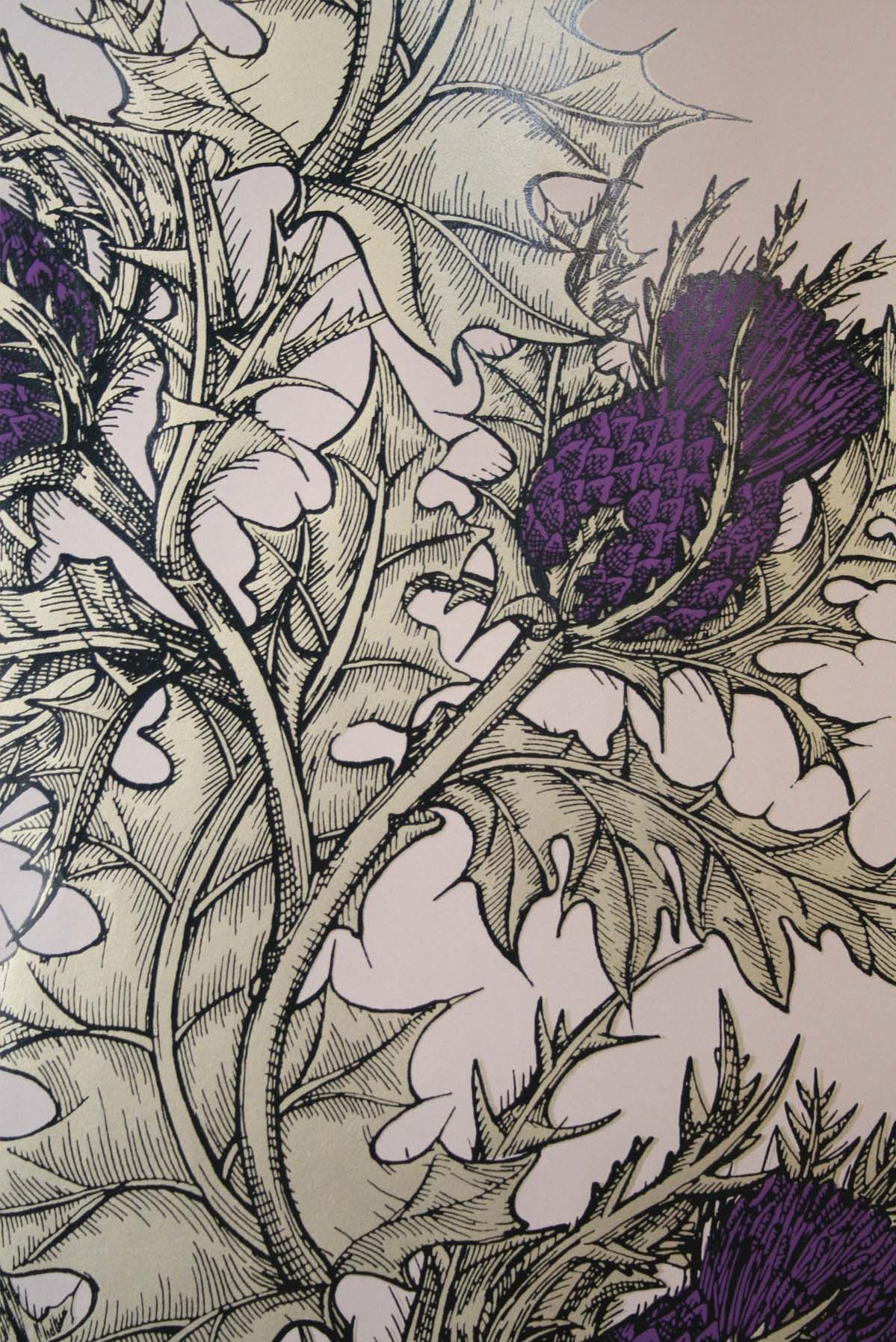 schottische distel tapete,blume,pflanze,muster,design,zeichnung
