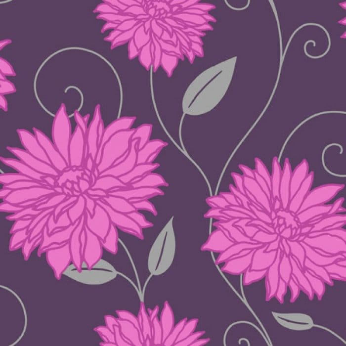 クラウン壁紙イギリス,パターン,ピンク,紫の,花,花柄