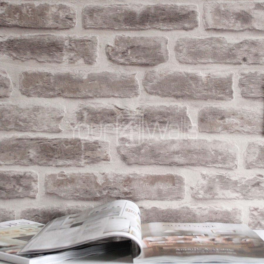 クリームレンガ効果壁紙,れんが,壁,石垣,れんが,履物