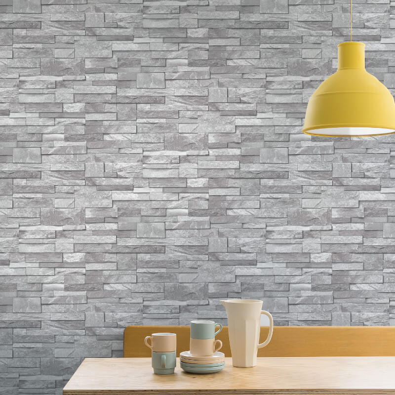 light grey brick wallpaper,wall,tile,yellow,brick,wallpaper