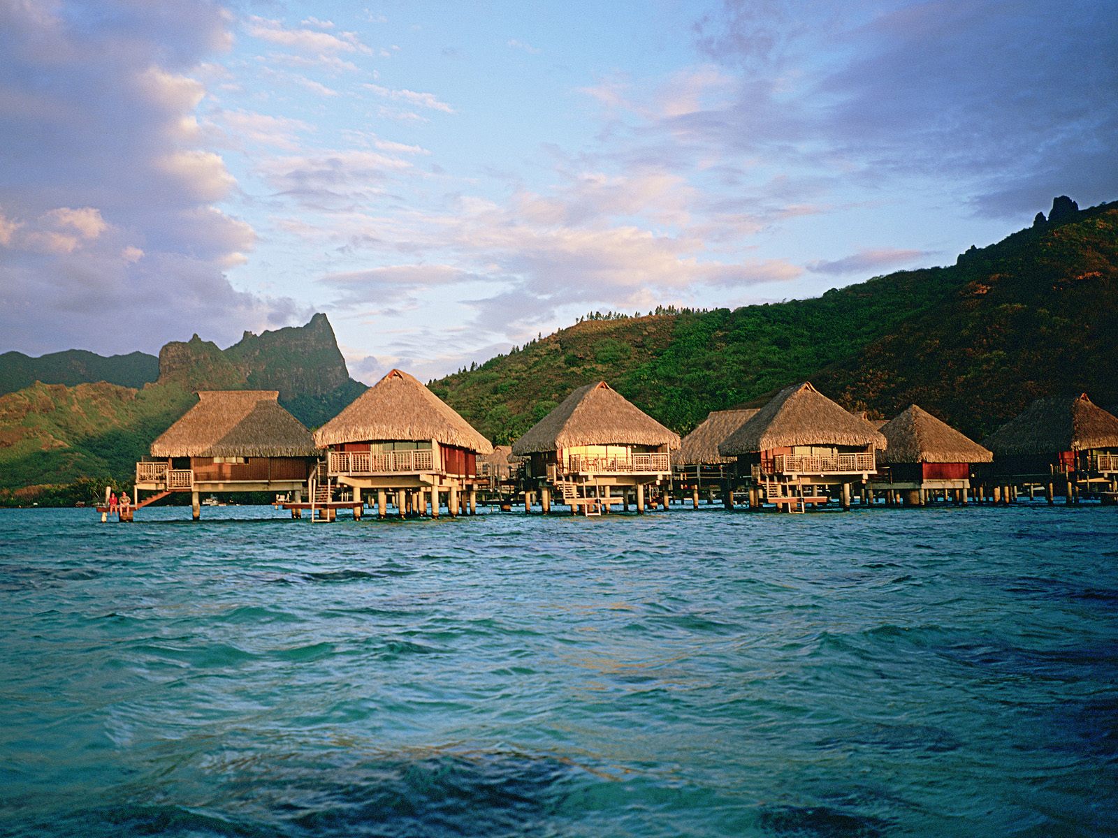 ビーチ小屋の壁紙,自然の風景,リゾート,海,空,休暇