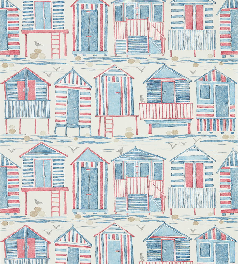 beach hut wallpaper,line,pink,pattern,design,facade