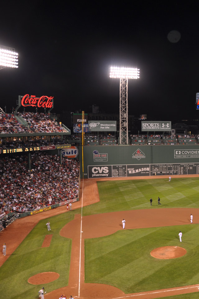 carta da parati fenway park,stadio,parco di baseball,campo da baseball,baseball,pipistrello e giochi con la palla