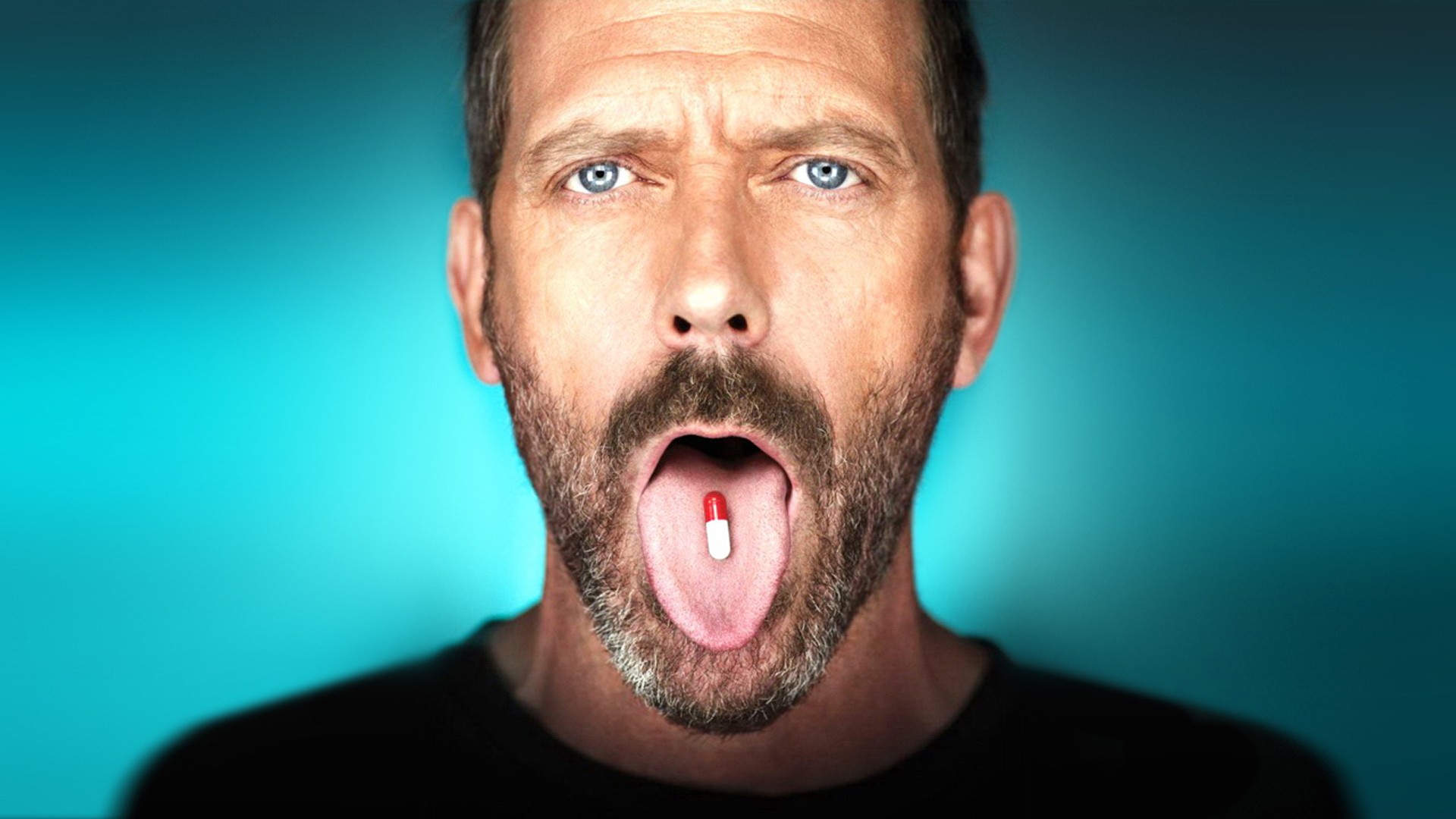 dr house fondo de pantalla,cara,lengua,mandíbula,boca,cabeza