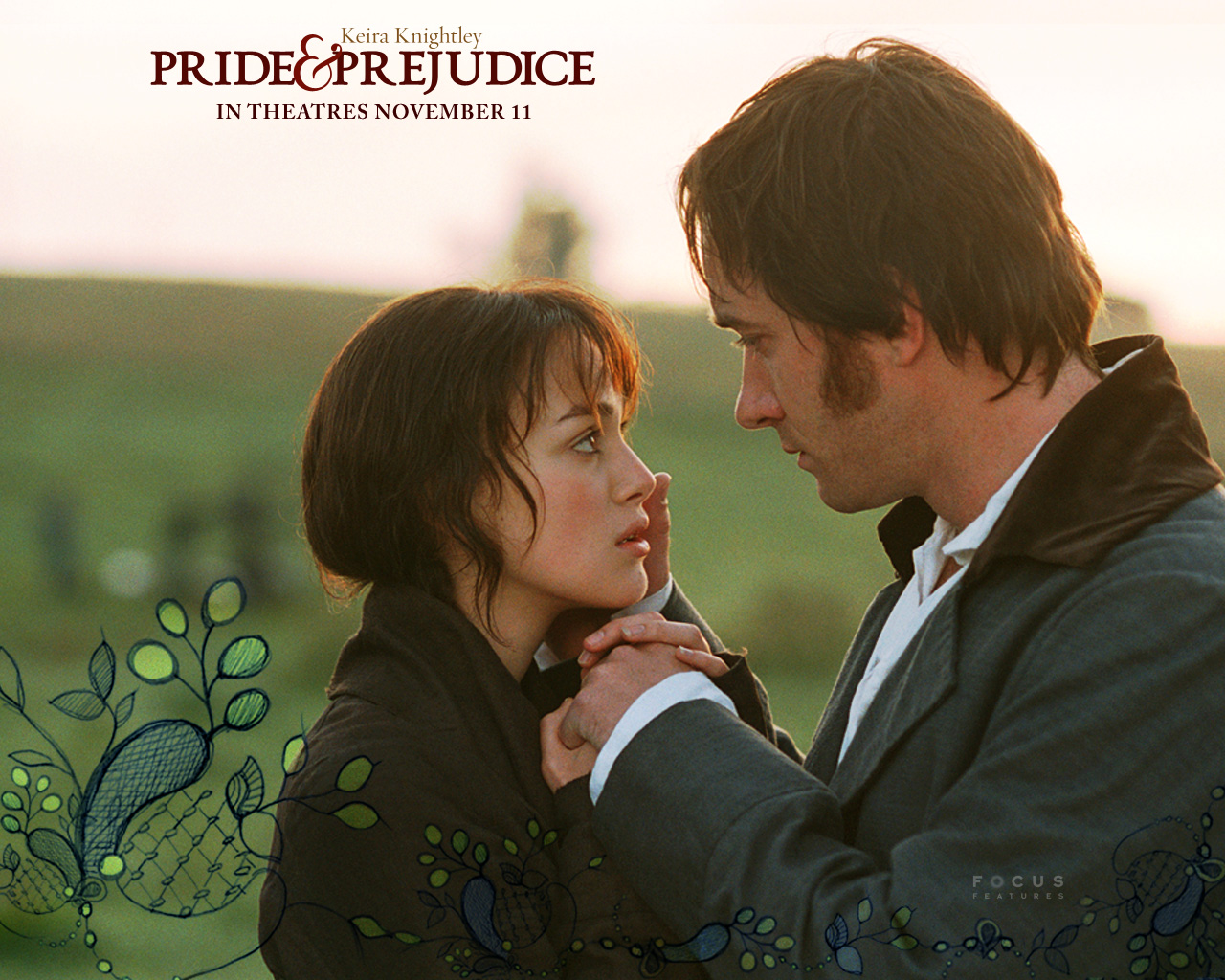 pride and prejudice wallpaper,romance,love,forehead,interaction,happy