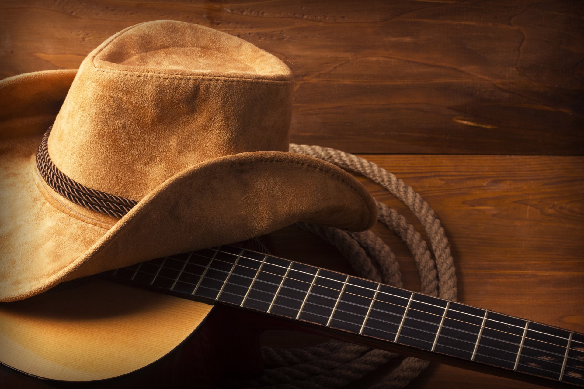帽子の壁紙,ギター,アコースティックギター,カウボーイハット,撥弦楽器,帽子