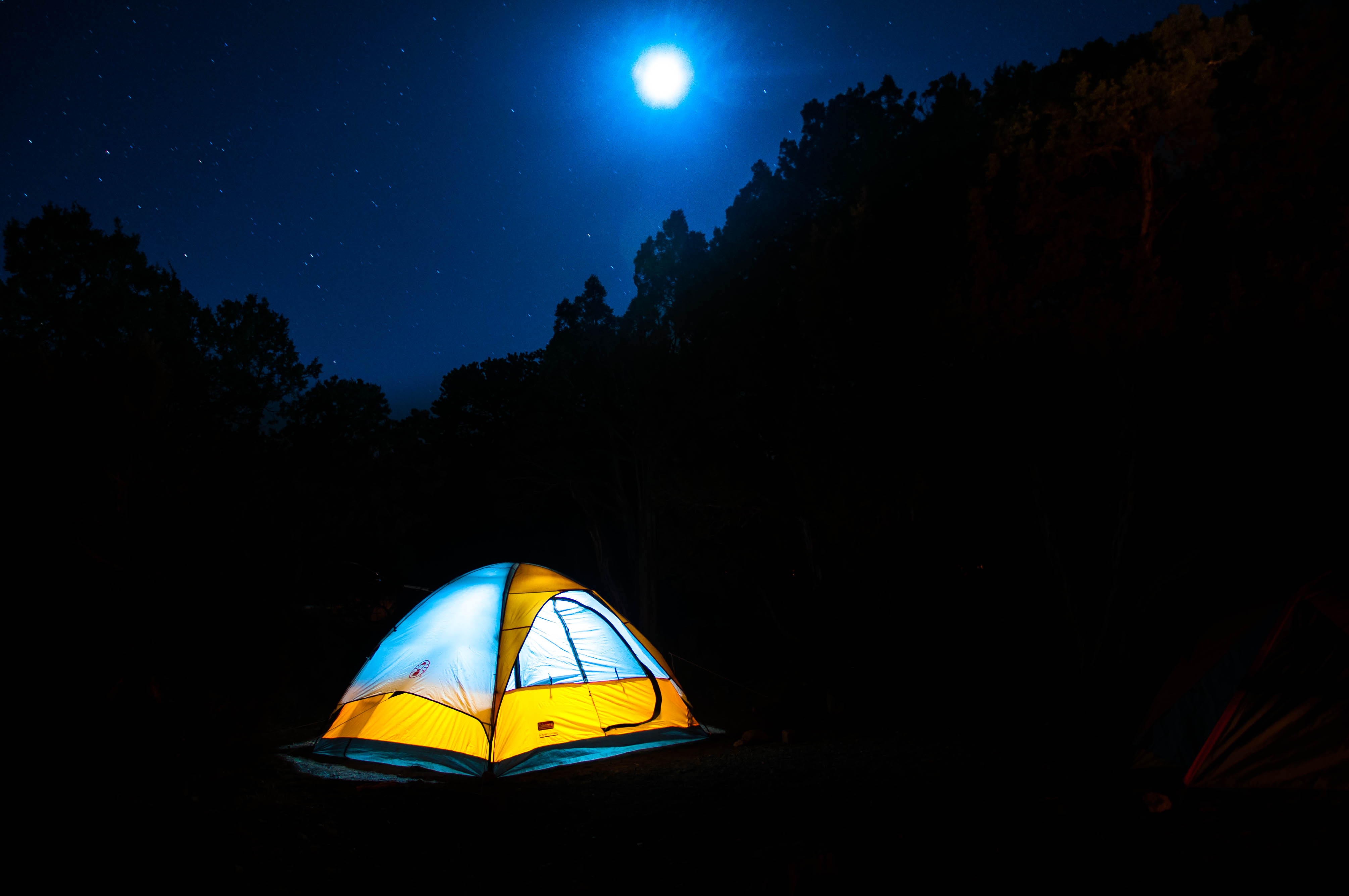 キャンプの壁紙のhd,テント,キャンプ,光,空,夜