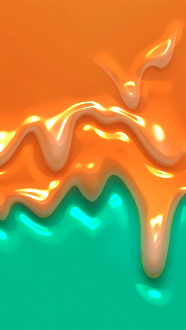 paint drip wallpaper,orange,green,yellow,water,material property