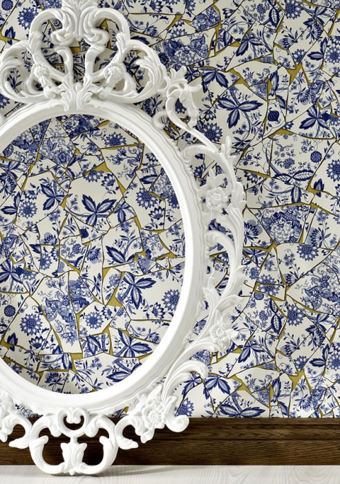 china blue wallpaper,porcelain,pattern,textile,blue and white porcelain