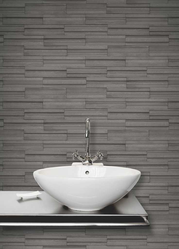 bathroom brick wallpaper,sink,tile,bathroom sink,bathroom,wall