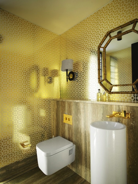 gold bathroom wallpaper,bathroom,room,toilet,property,interior design (707604) WallpaperUse