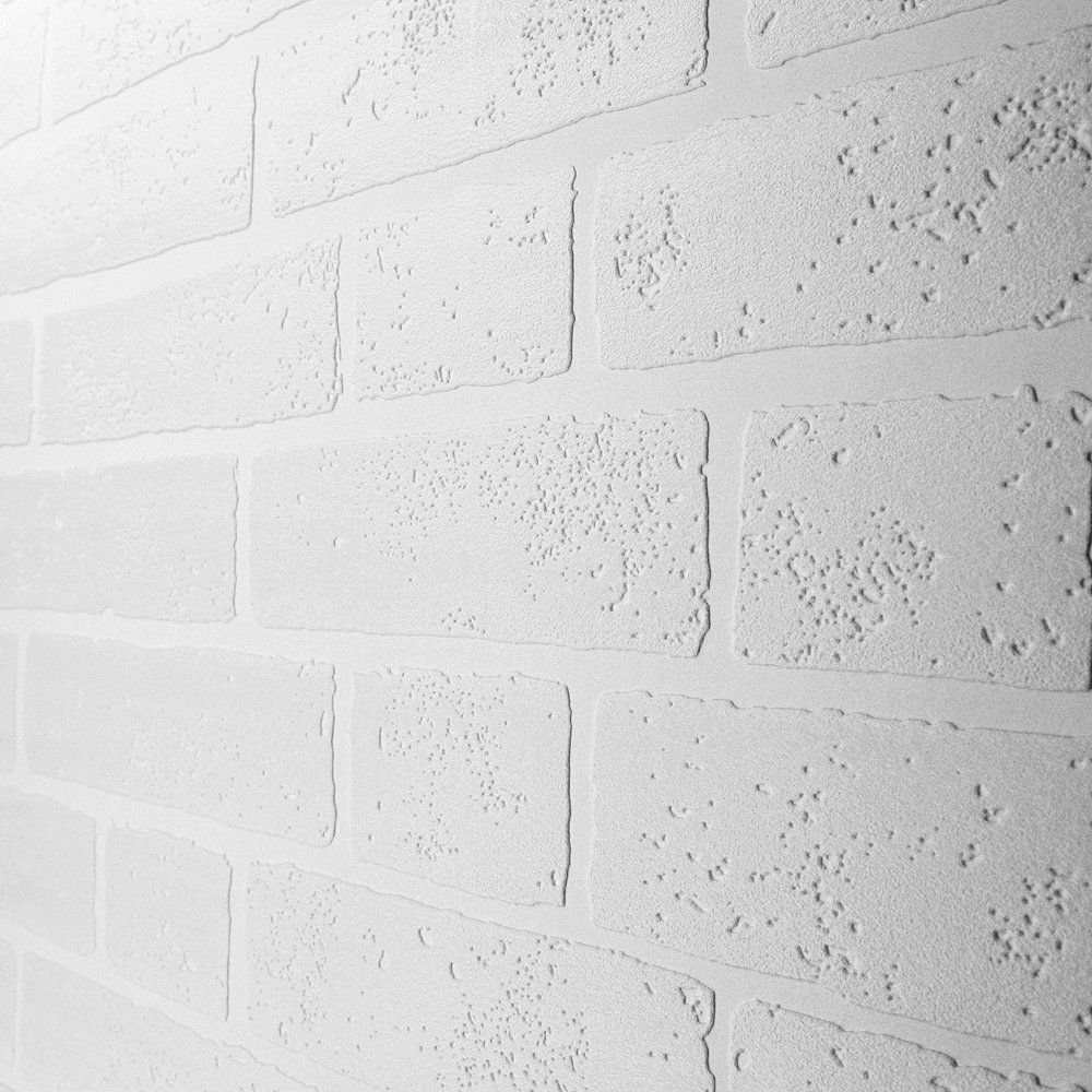 テクスチャレンガ効果壁紙,白い,壁,天井,れんが,石膏
