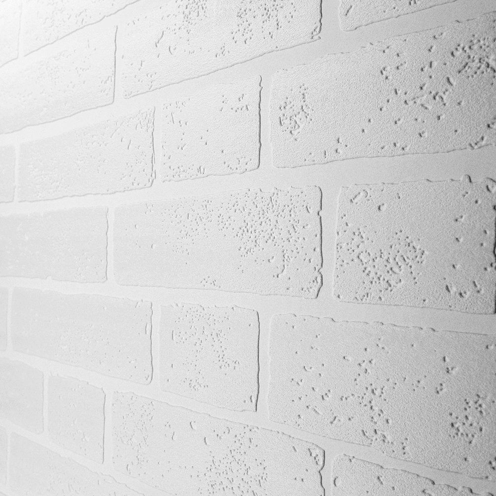 textured brick effect wallpaper,white,wall,ceiling,brick,plaster