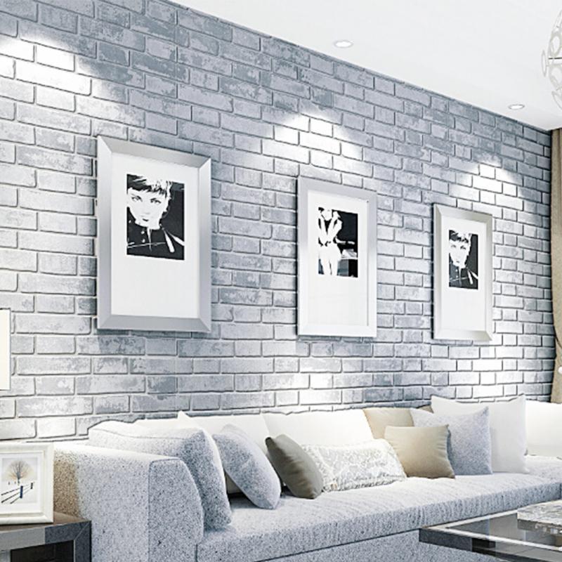 adhesive brick wallpaper,wall,living room,brick,room,interior design