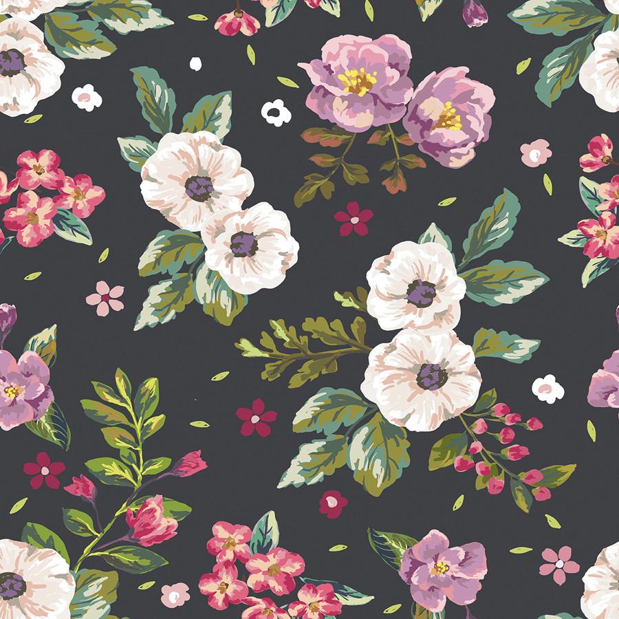 floral removable wallpaper,pattern,pink,flower,floral design,plant