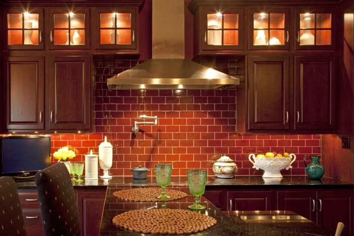 brick effect kitchen wallpaper,countertop,cabinetry,room,furniture,property