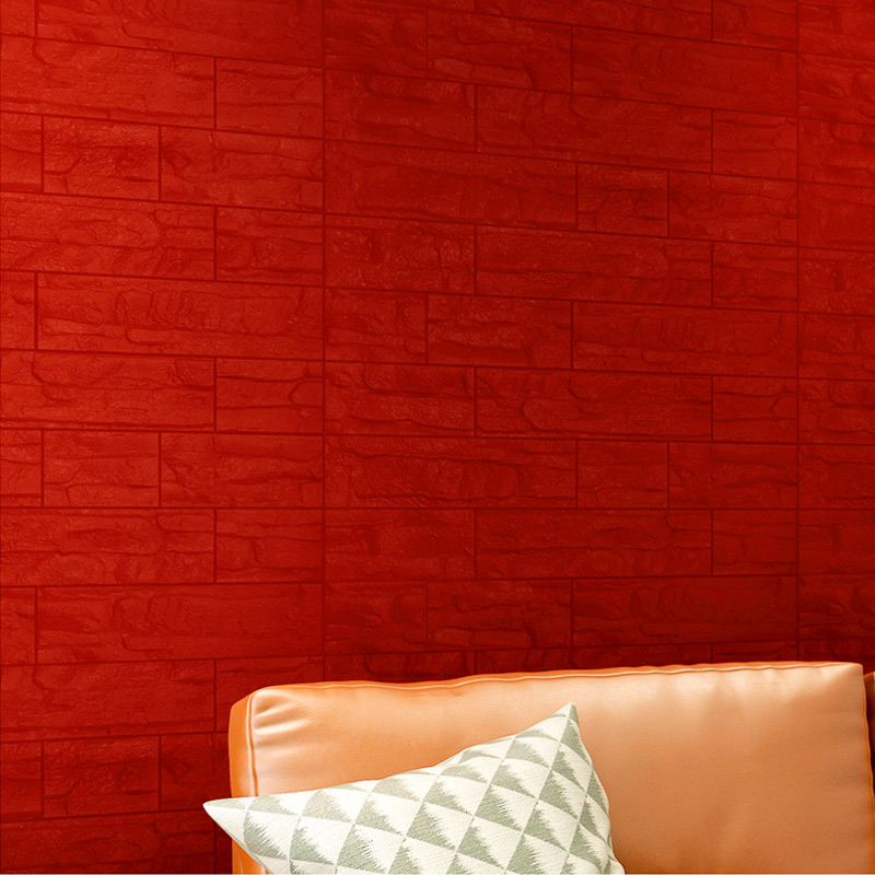 foam brick wallpaper,red,orange,wall,wallpaper,brown
