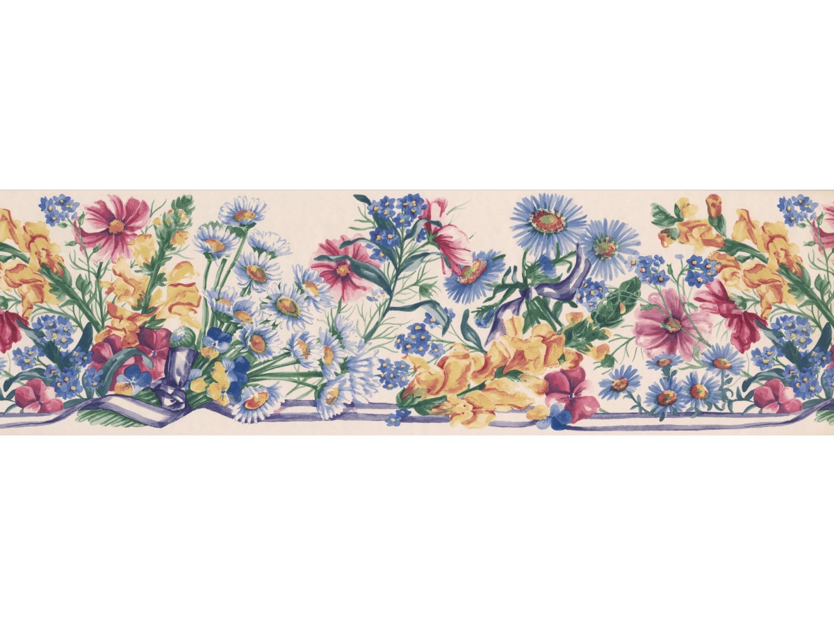 bordure de papier peint floral,plateau,plante,fleur,la peinture,fleurs sauvages