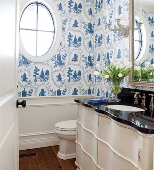 青い浴室の壁紙,浴室,ルーム,シャワーカーテン,財産,青い