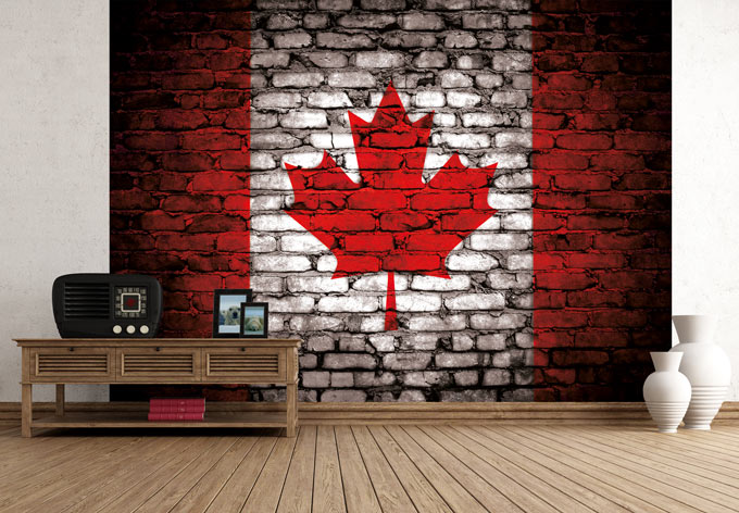 brick wallpaper canada,wall,red,modern art,room,brick