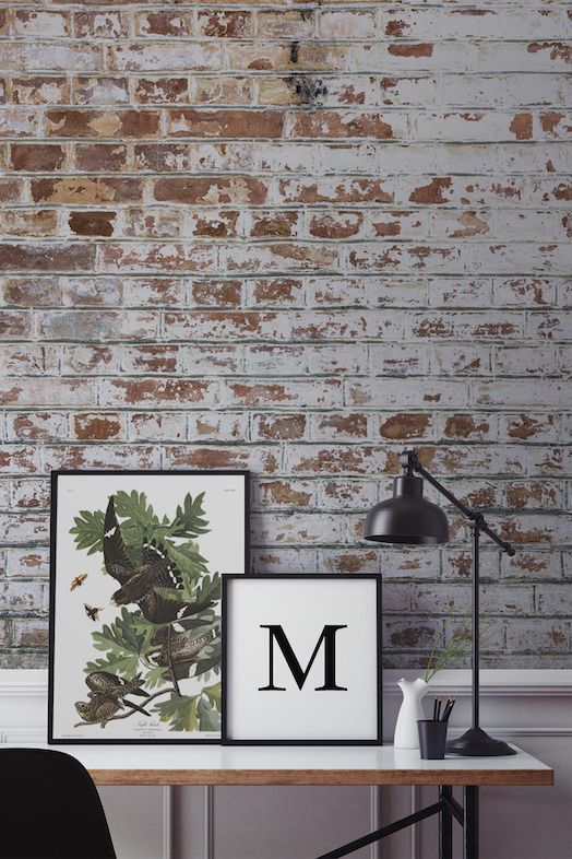 brick wallpaper ideas,wall,brick,wallpaper,tile,room