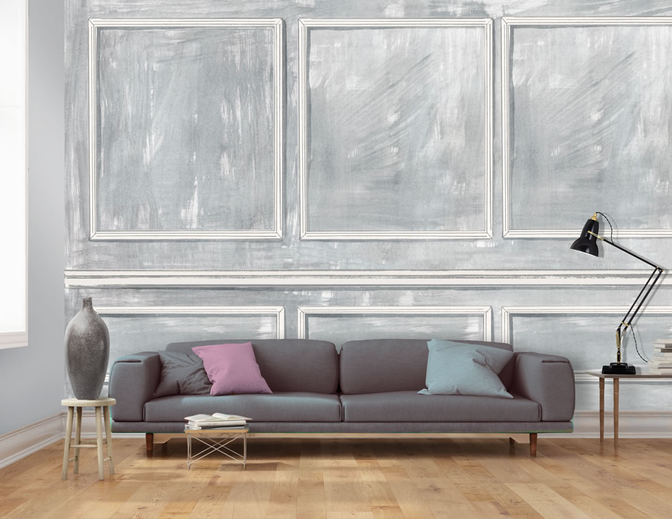 panel effect wallpaper,couch,furniture,room,living room,interior design
