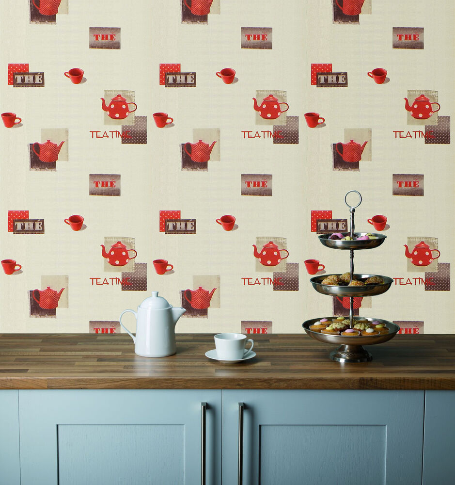 Red Kitchen Wallpaper Ideas- WallpaperUse
