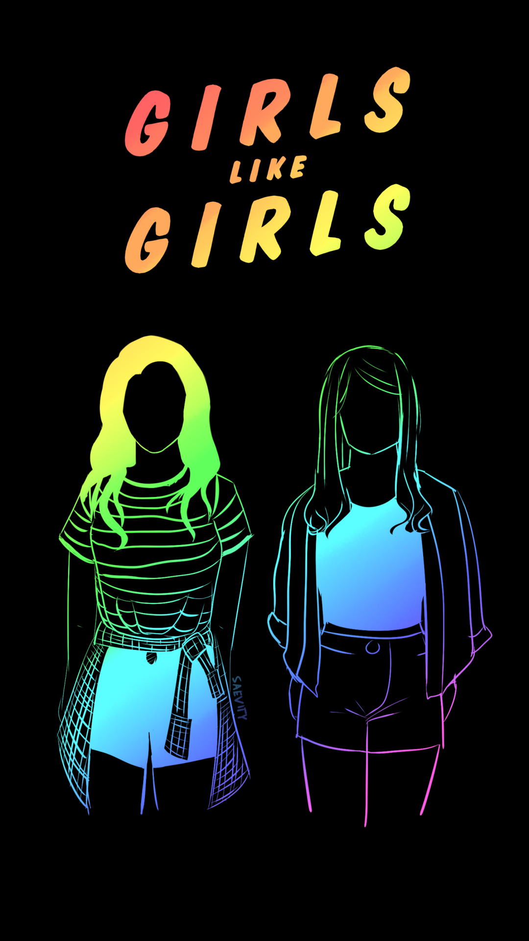 lesbian pride wallpaper,font,outerwear,illustration,neon,graphic design