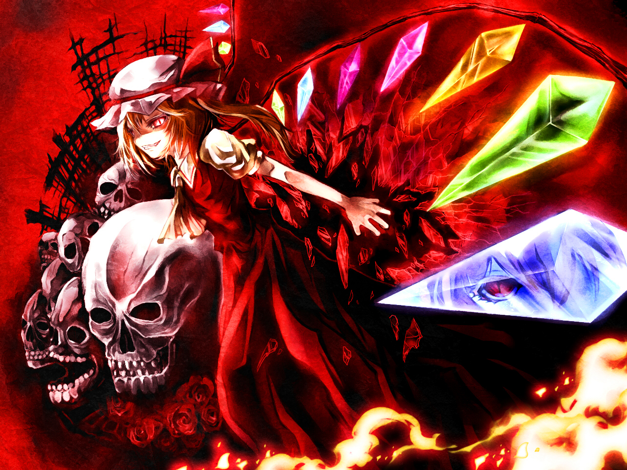 flandre scharlachrote tapete