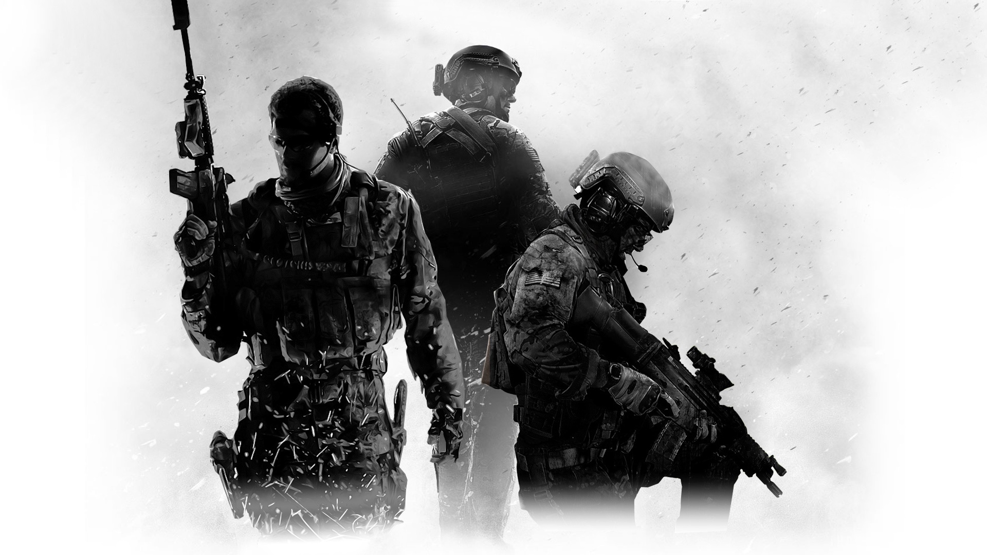 mw3 wallpaper,soldat,fotografie,stockfotografie,schwarz und weiß,einfarbig