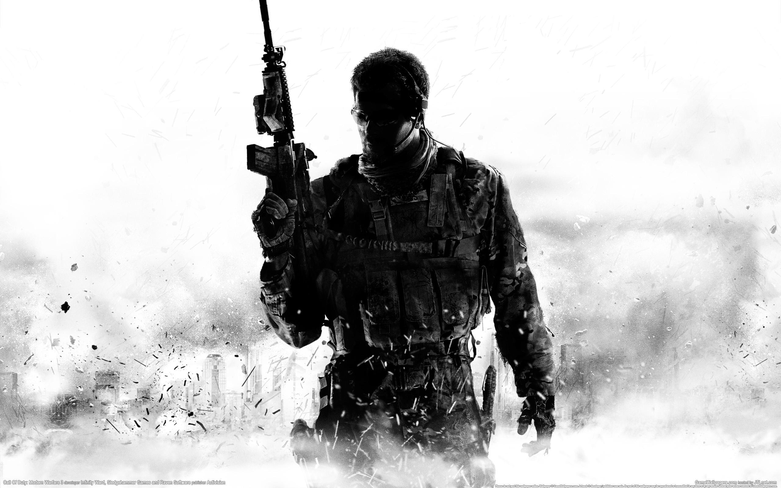 mw3 wallpaper,soldat,fotografie,heer,schwarz und weiß,einfarbig