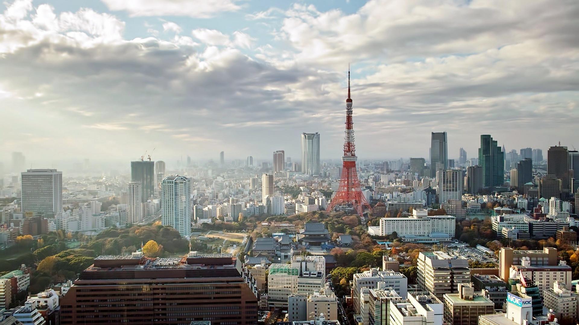 도쿄 타워 벽지,시티,도시 풍경,수도권,도시 지역,지평선