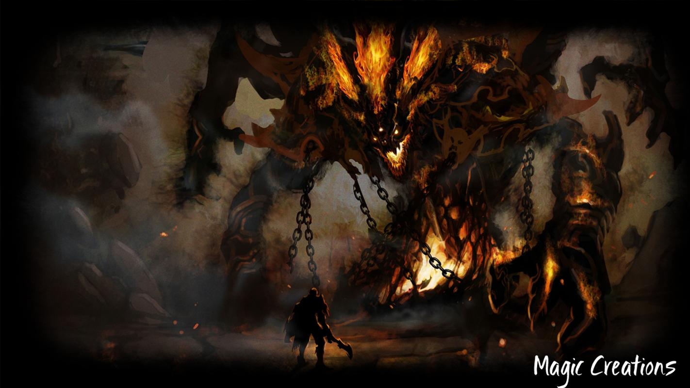 mythology wallpaper,darkness,demon,action adventure game,mythology,cg artwork
