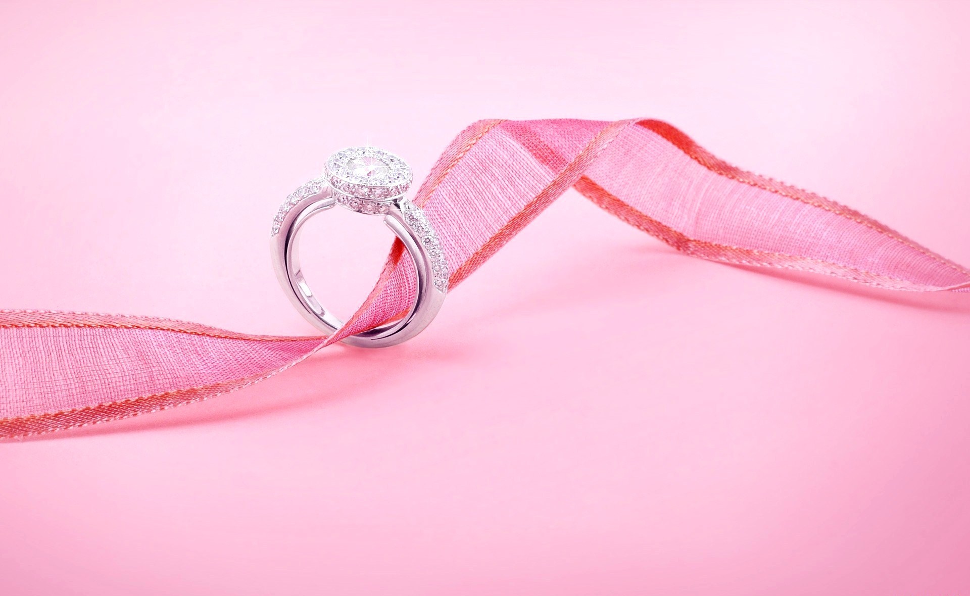 결혼 반지 벽지,분홍