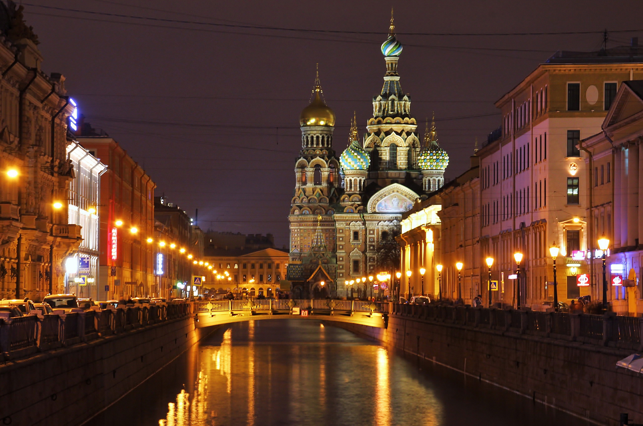 サンクトペテルブルクの壁紙,夜,水路,市,町,空