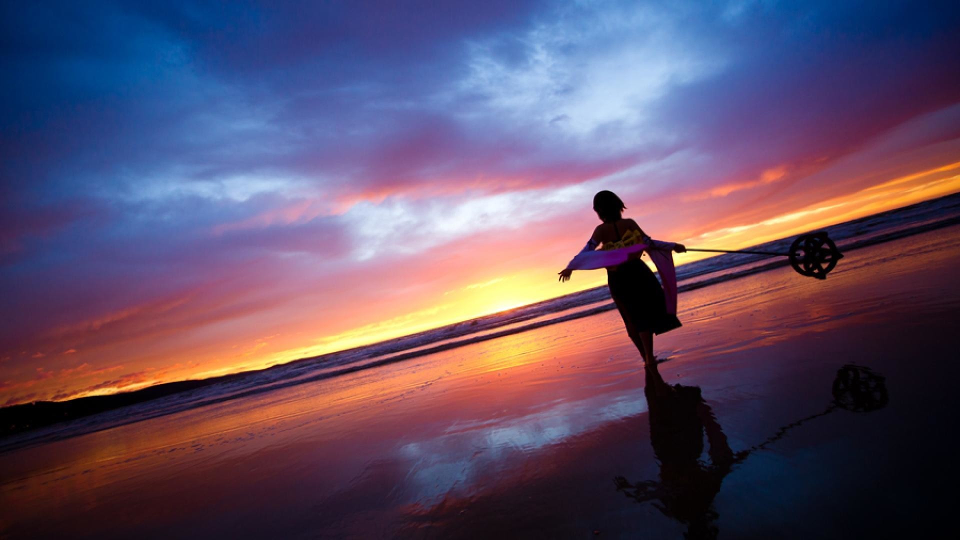 Ffx Wallpaper Sky Horizon Sunset Sunrise Cloud Wallpaperuse