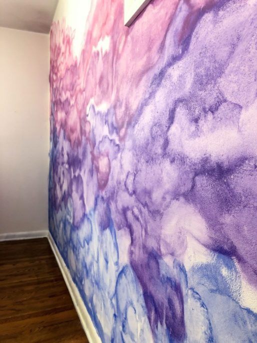 papier peint tie dye pour murs,violet,mur,violet,peinture acrylique,la peinture