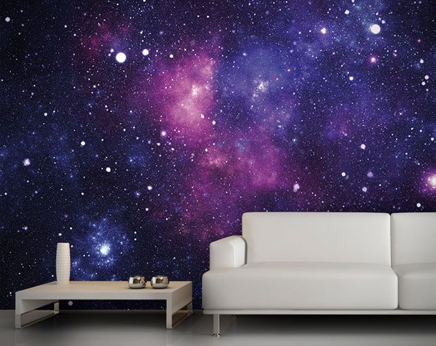 galaxy wallpaper for rooms,purple,sky,wallpaper,wall,violet