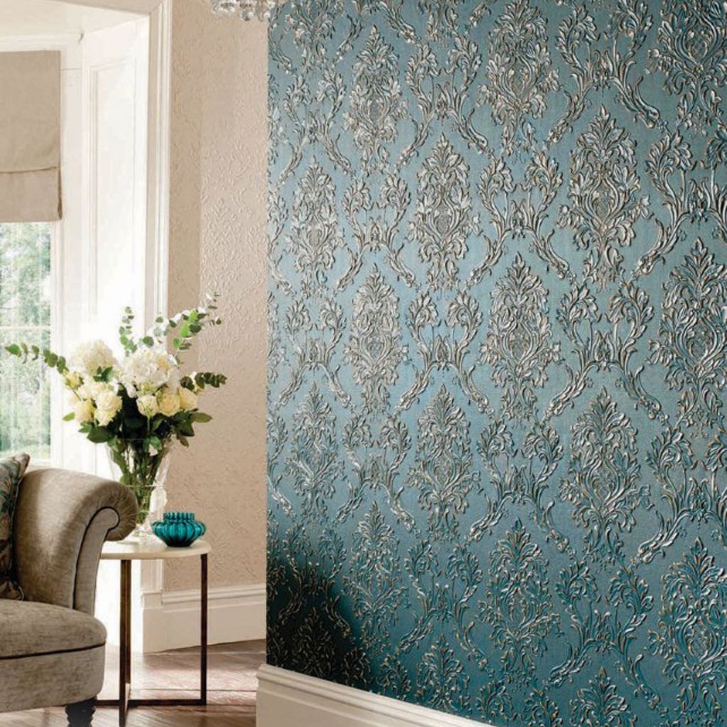 anaglypta wallpaper ideas,wallpaper,aqua,wall,curtain,turquoise