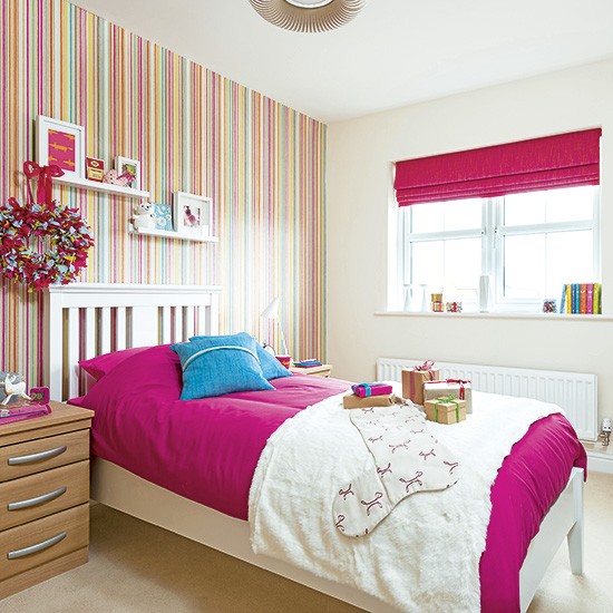 striped wallpaper bedroom,bedroom,furniture,bed,room,interior design