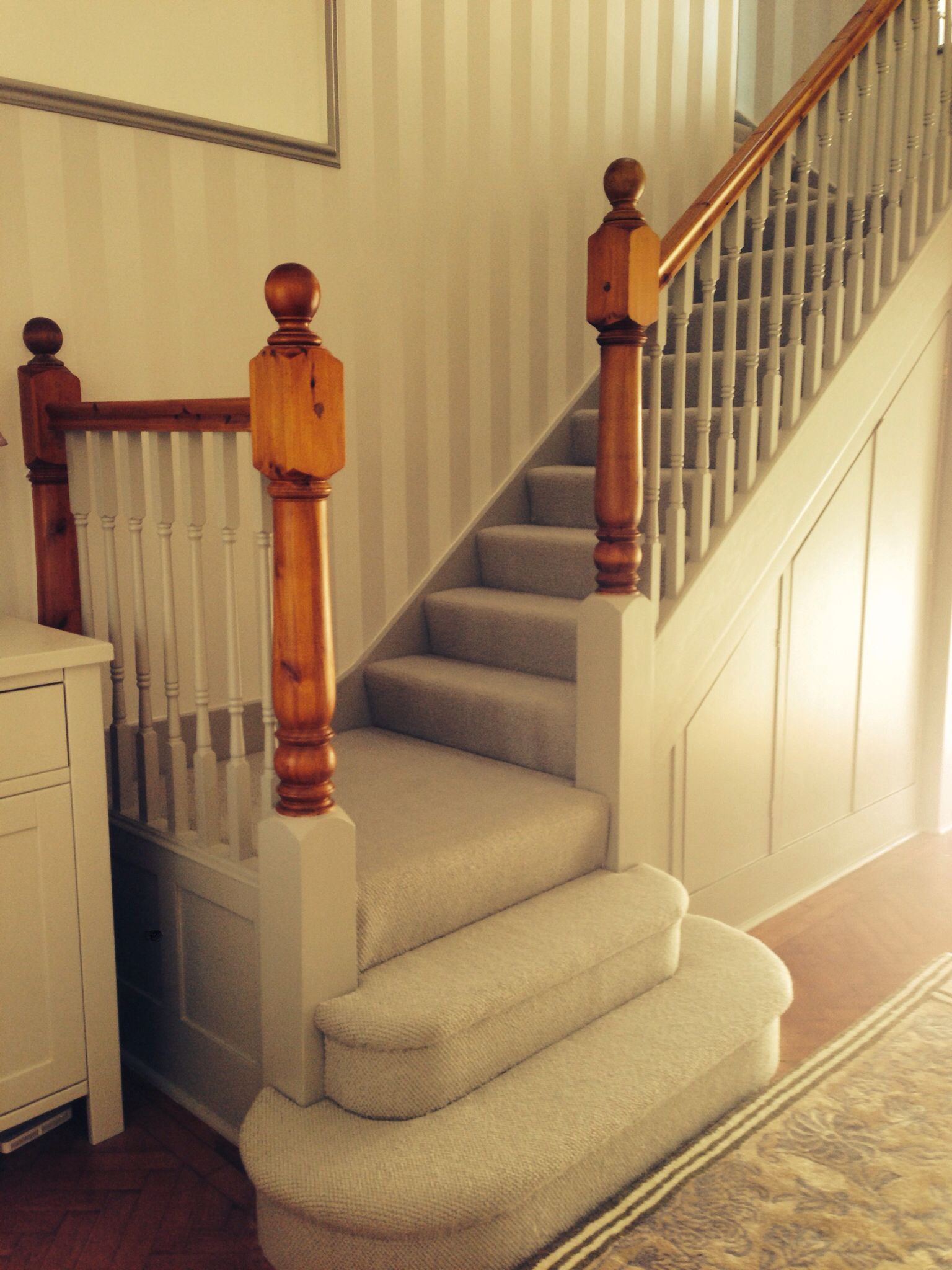 grey hallway wallpaper,stairs,product,handrail,baluster,room